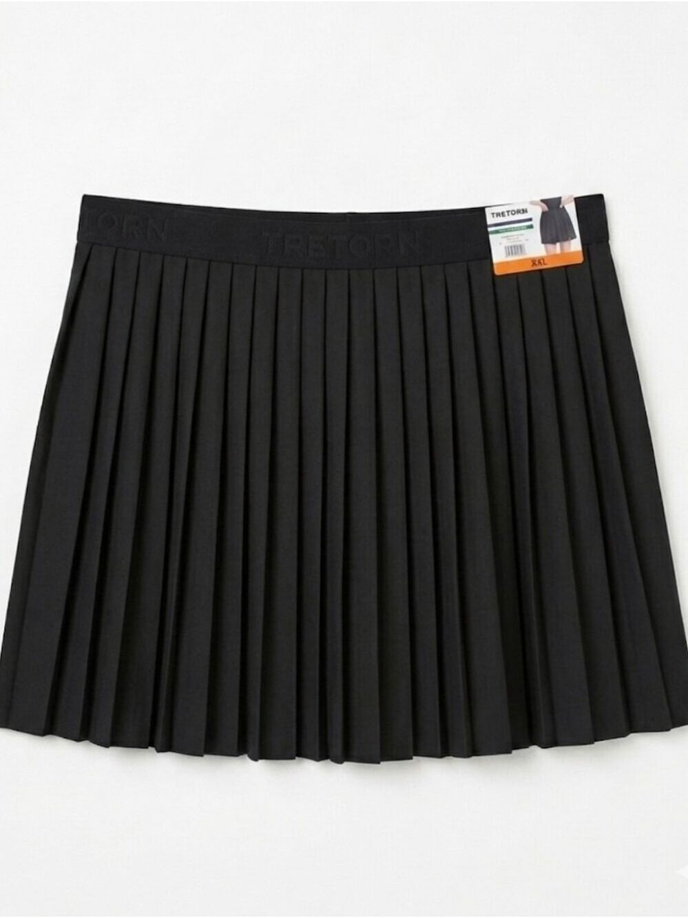 NWT Size XXL Tretorn Black Pleated Skort Hidden Pocket Tennis Sporty Casual